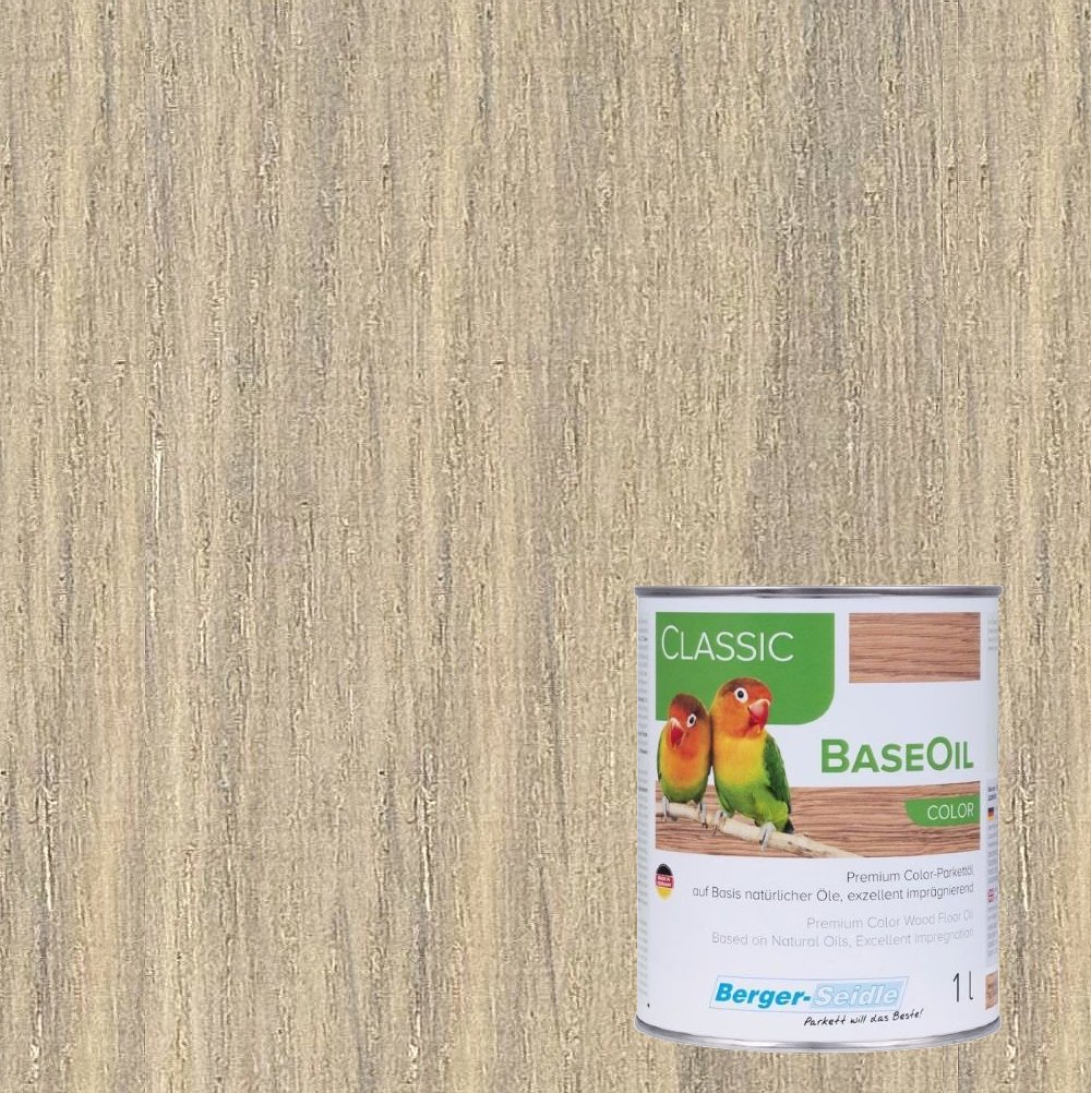 Масло для пола Berger-Seidle BaseOil Color цвет Cashmere White / Kaschmirweiss полуматовое 1 л